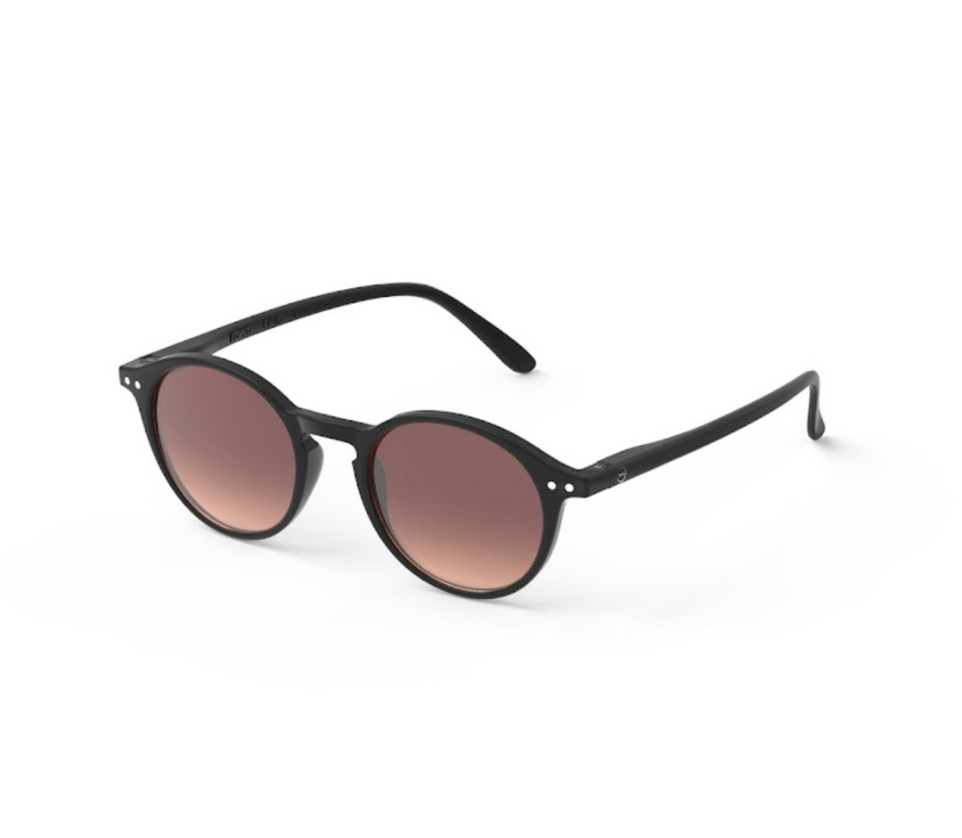 Izipizi Sun Adult sunglasses shape D in Black Road with black frame