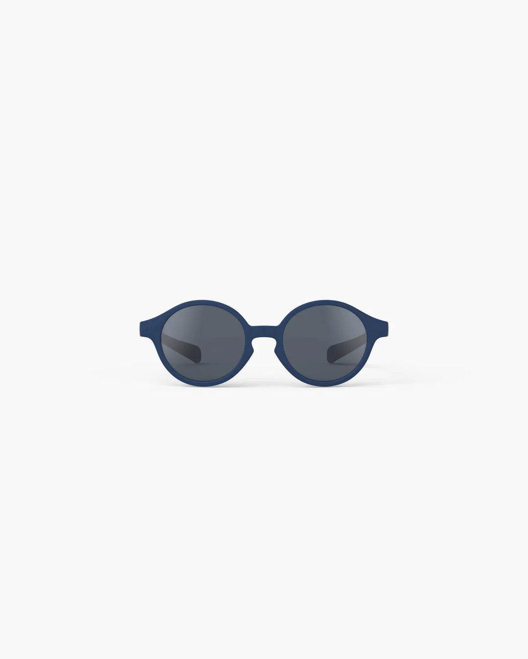 IZIPIZI Baby #D Denim Blue polarized sunglasses for toddlers aged 0–3 with matte blue frame and grey lenses