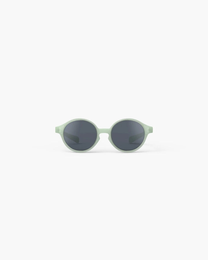 IZIPIZI BABY #D Station Seat polarized baby sunglasses in pale green with grey lenses and 100% UV protection