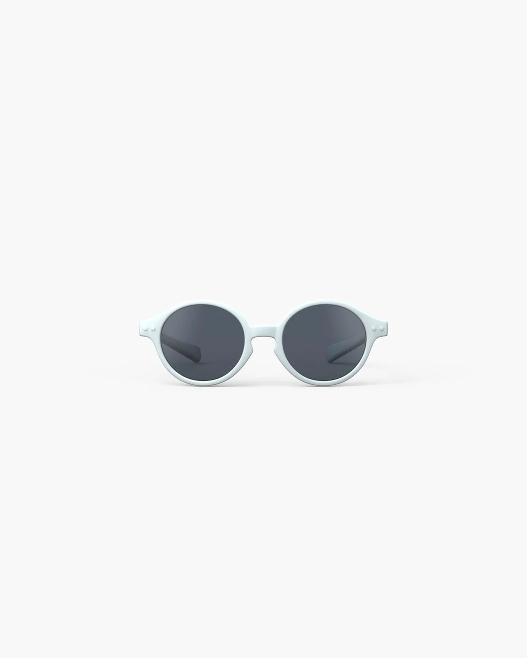 IZIPIZI BABY #D Sweet Blue polarized baby sunglasses with matte pastel blue frame, grey lenses and 100% UV protection