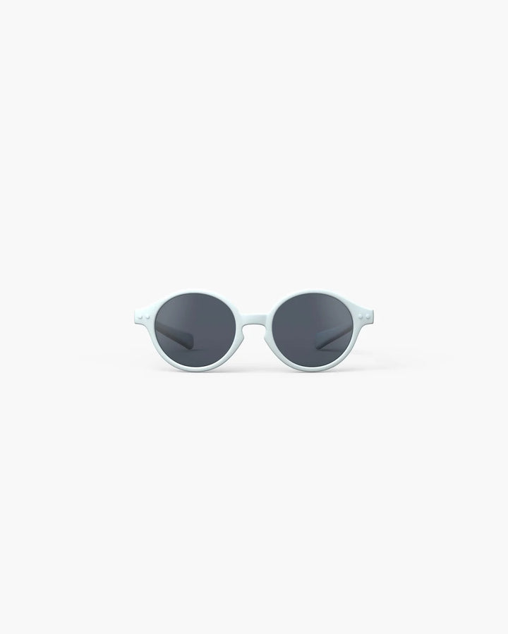 IZIPIZI BABY #D Sweet Blue polarized baby sunglasses with matte pastel blue frame, grey lenses and 100% UV protection