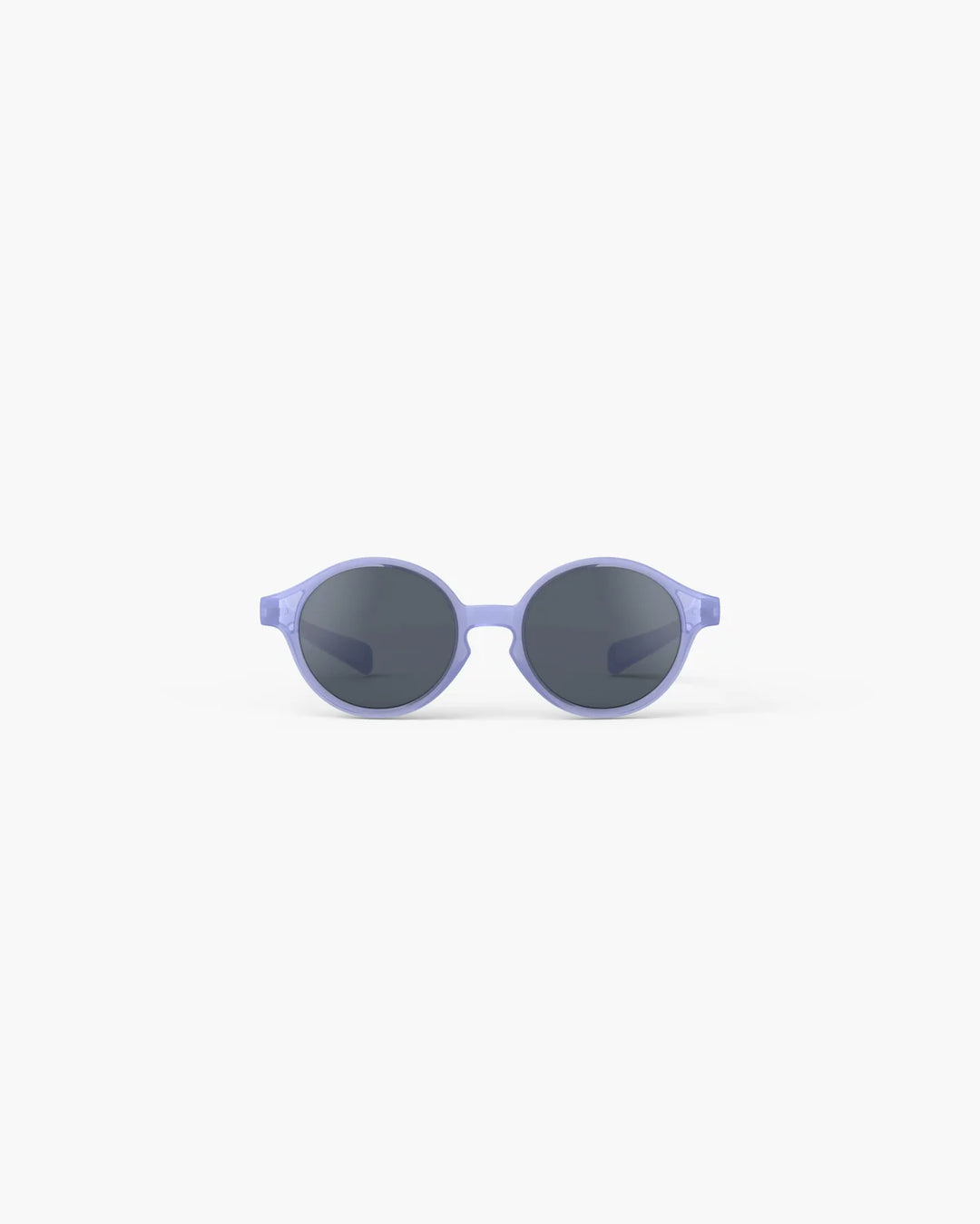 IZIPIZI Baby #D Mauve polarized sunglasses for toddlers aged 0–3 with a glossy semi-translucent pastel mauve frame