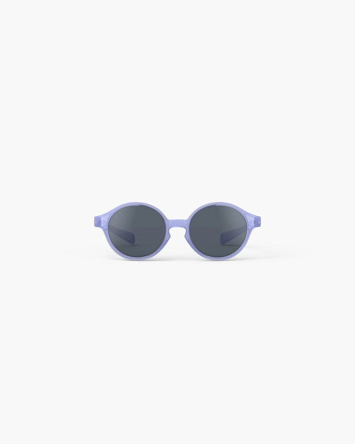 IZIPIZI Baby #D Mauve polarized sunglasses for toddlers aged 0–3 with a glossy semi-translucent pastel mauve frame