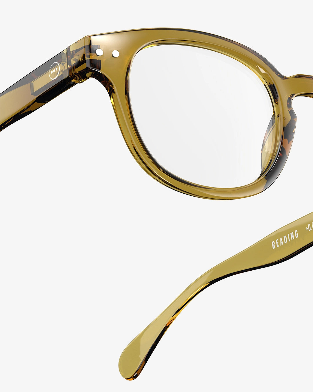 Reading Glasses #C The Retro - Golden Green - نظارات