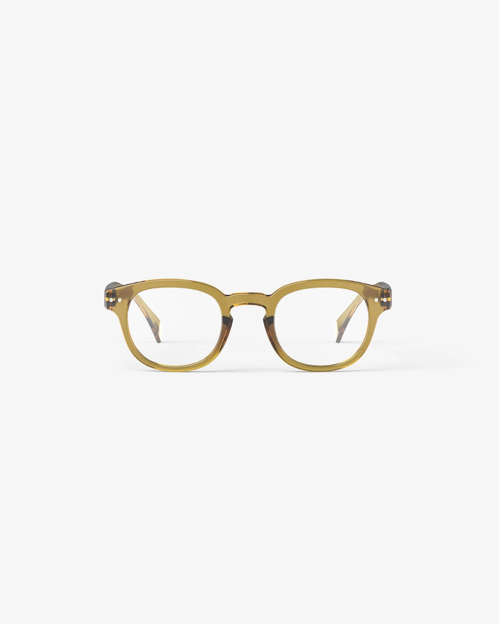 Reading Glasses #C The Retro - Golden Green - نظارات