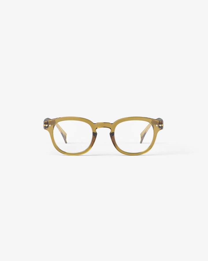 Reading Glasses #C The Retro - Golden Green - نظارات