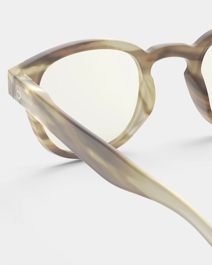 Screen Glasses #C The Retro - Smoky Brown - نظارات