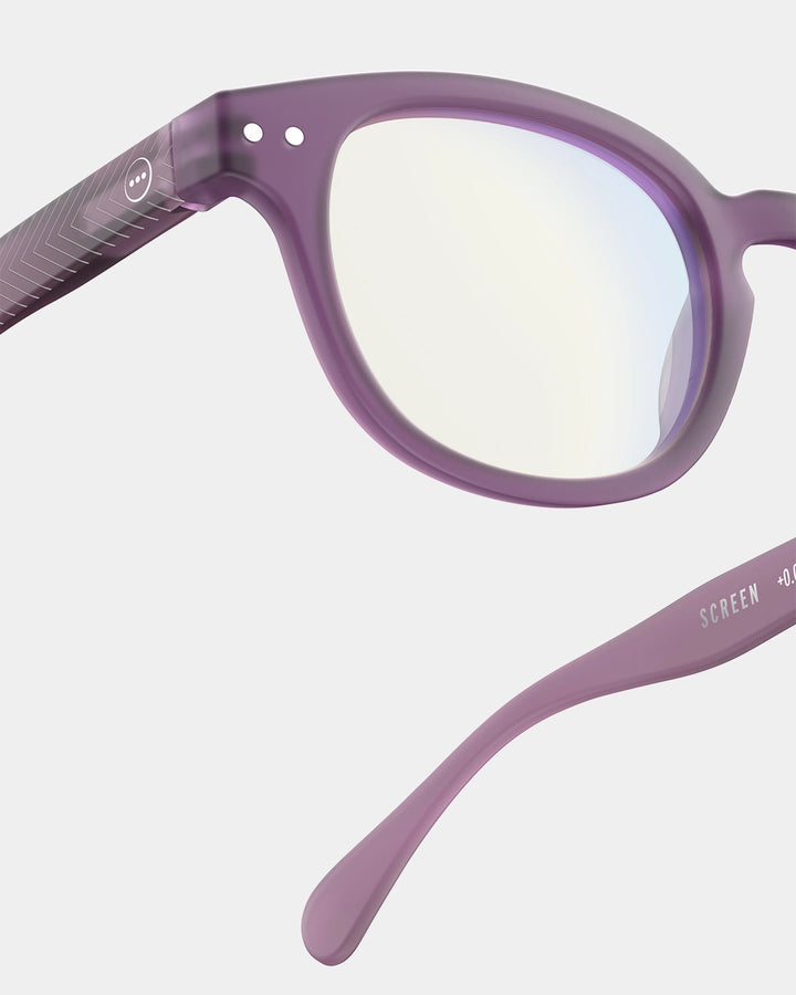 Screen Glasses #C The Retro - Violet Scarf - نظارات