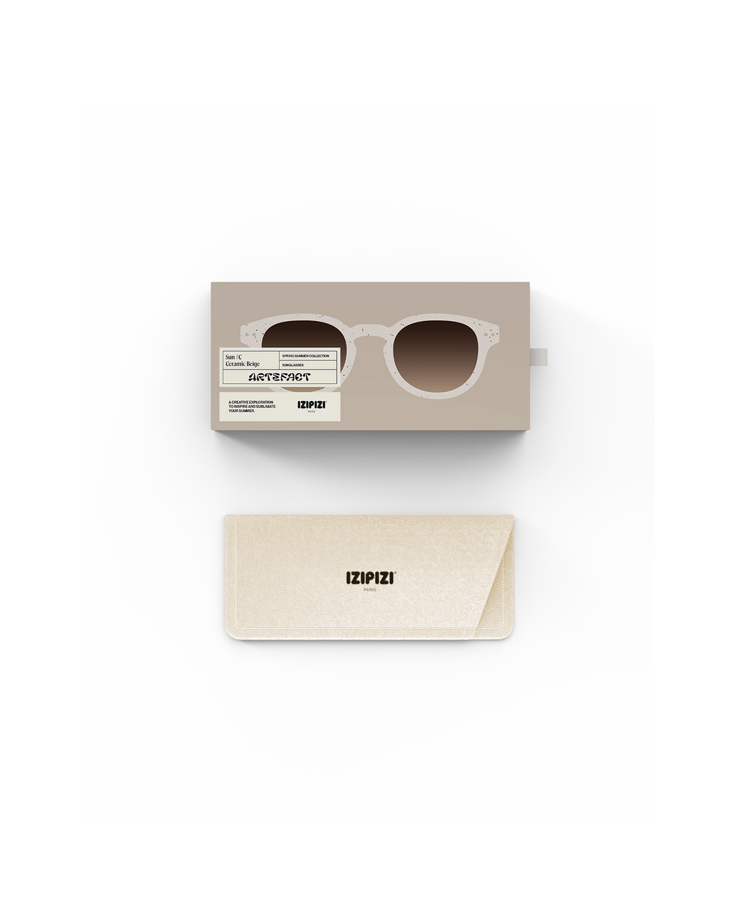 Sun Adult Shape #C The Retro - Ceramic Beige - نظارات