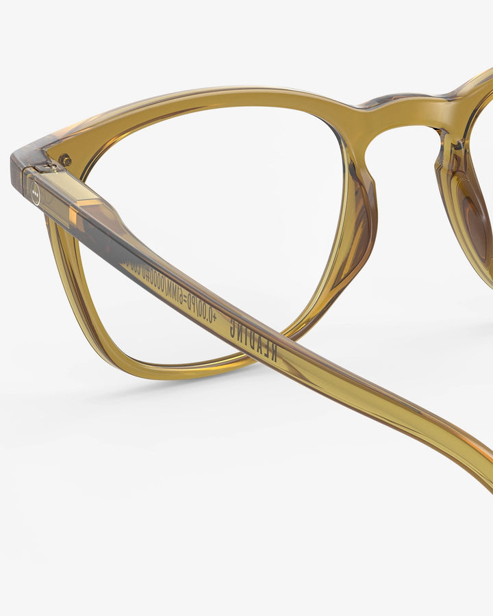 Reading Glasses #E The Trapeze - Golden Green - نظارات