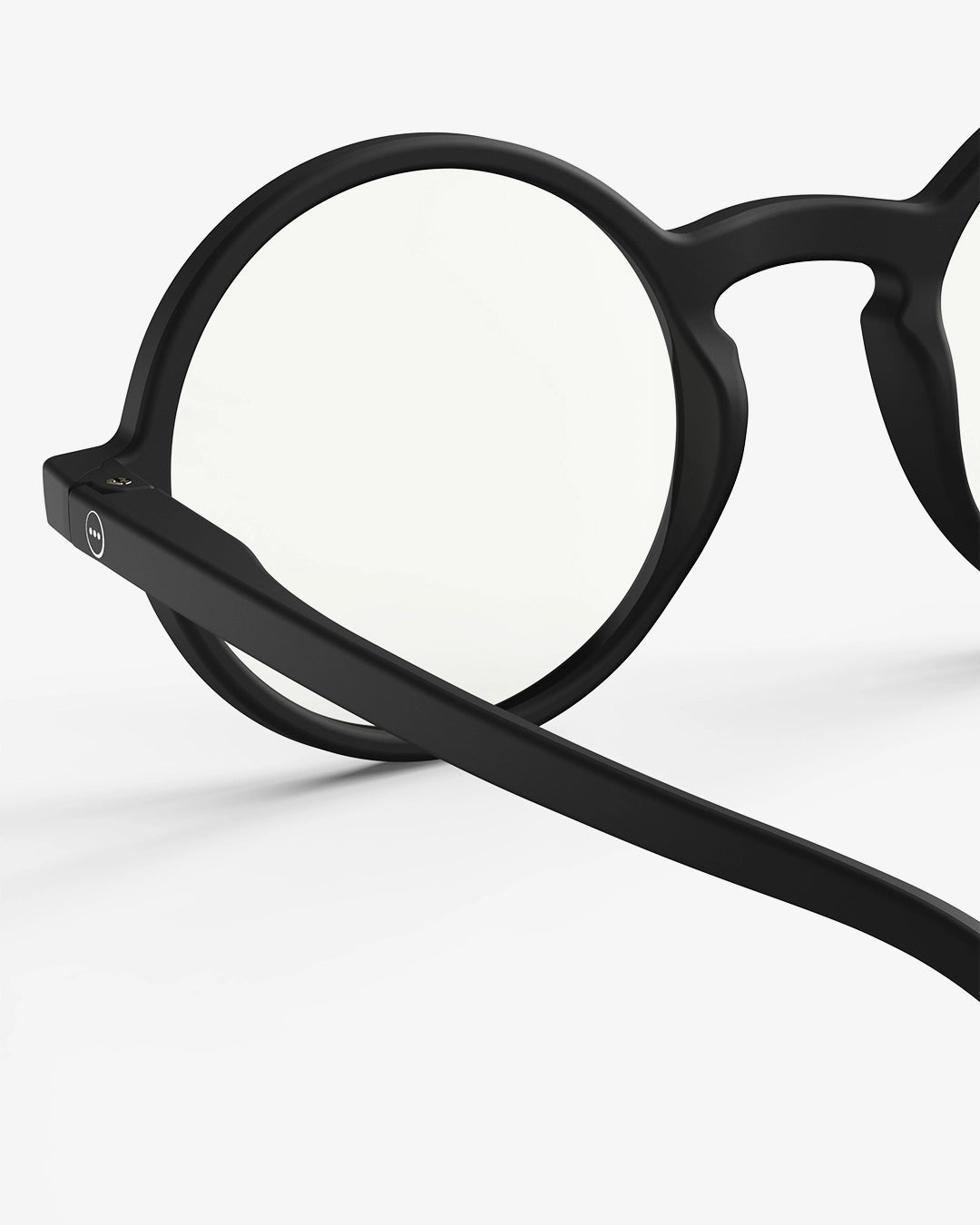 Screen Glasses #G The Round - Black - نظارات