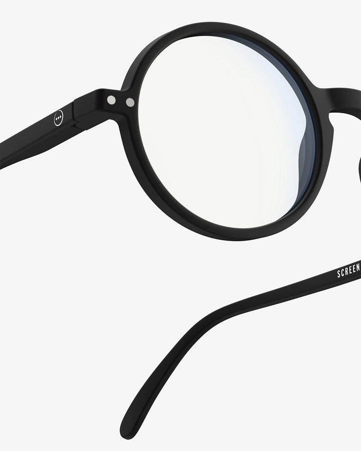 Screen Glasses #G The Round - Black - نظارات