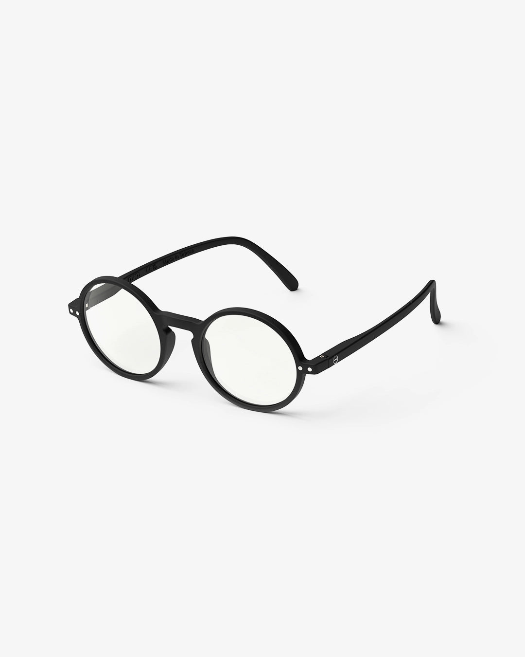 Screen Glasses #G The Round - Black - نظارات