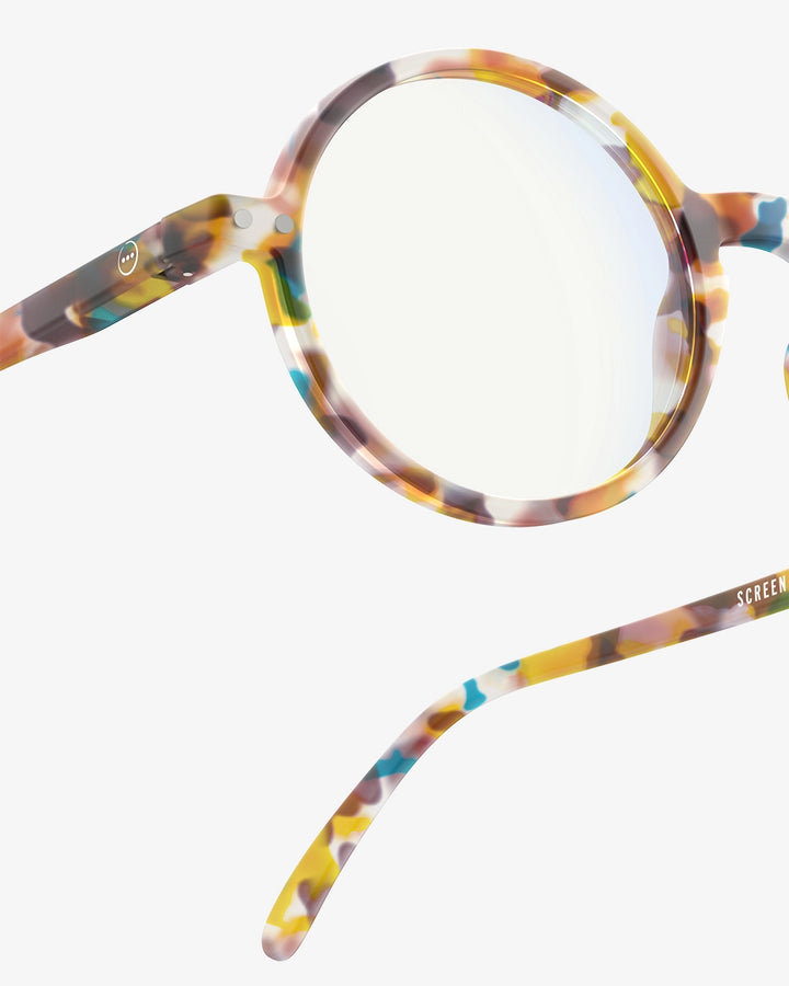 Screen Glasses #G The Round - Blue Tortoise - نظارات
