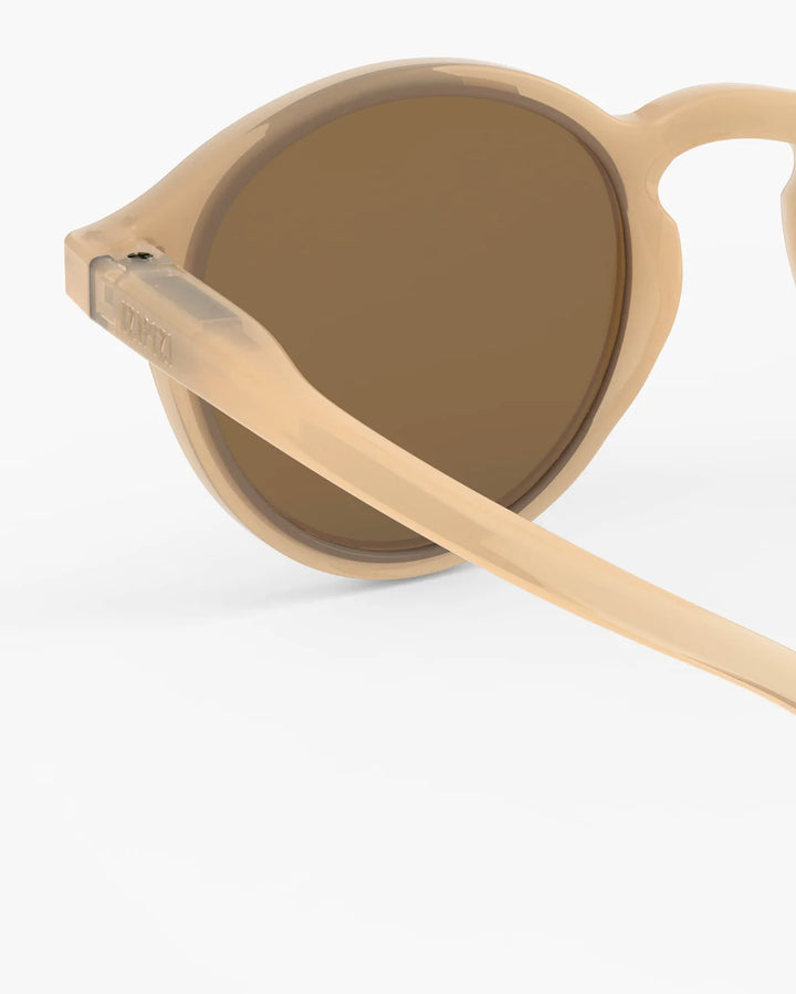 IZIPIZI CHILD #D Macchiato polarized kids sunglasses with glossy beige-brown pantos frame and brown polarized lenses