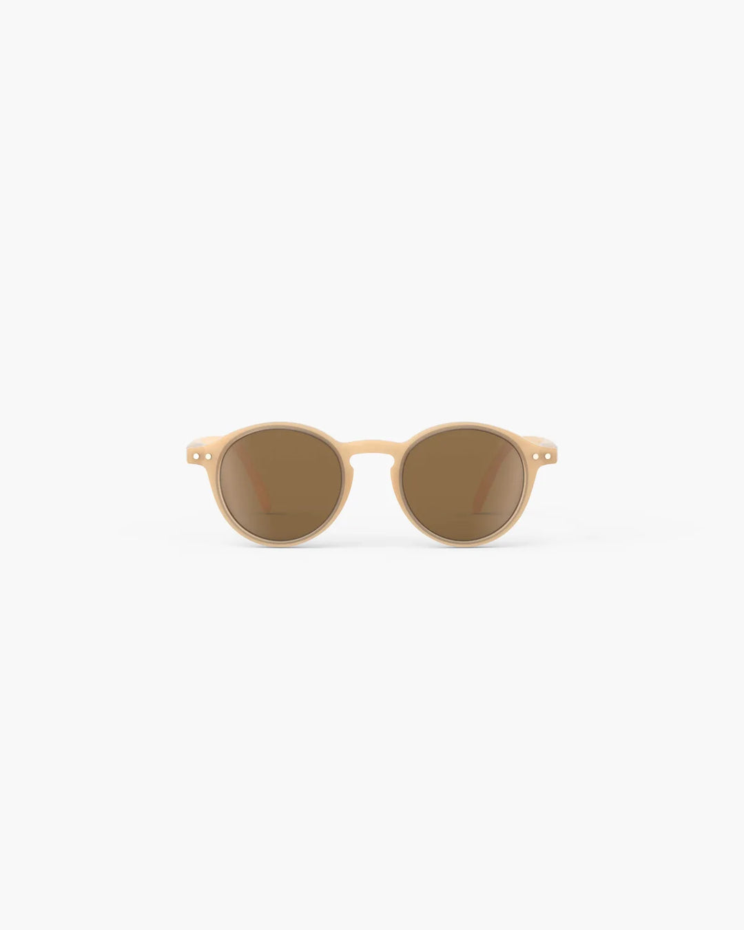 IZIPIZI CHILD #D Macchiato polarized kids sunglasses with glossy beige-brown pantos frame and brown polarized lenses