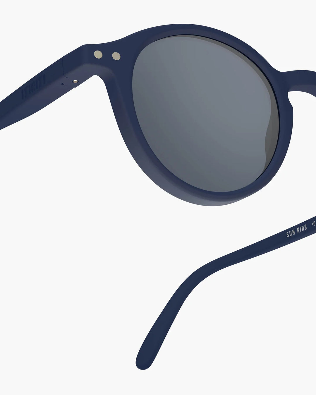 IZIPIZI CHILD #D Navy Blue polarized kids sunglasses with Soft Touch navy pantos frame and grey-green polarized lenses