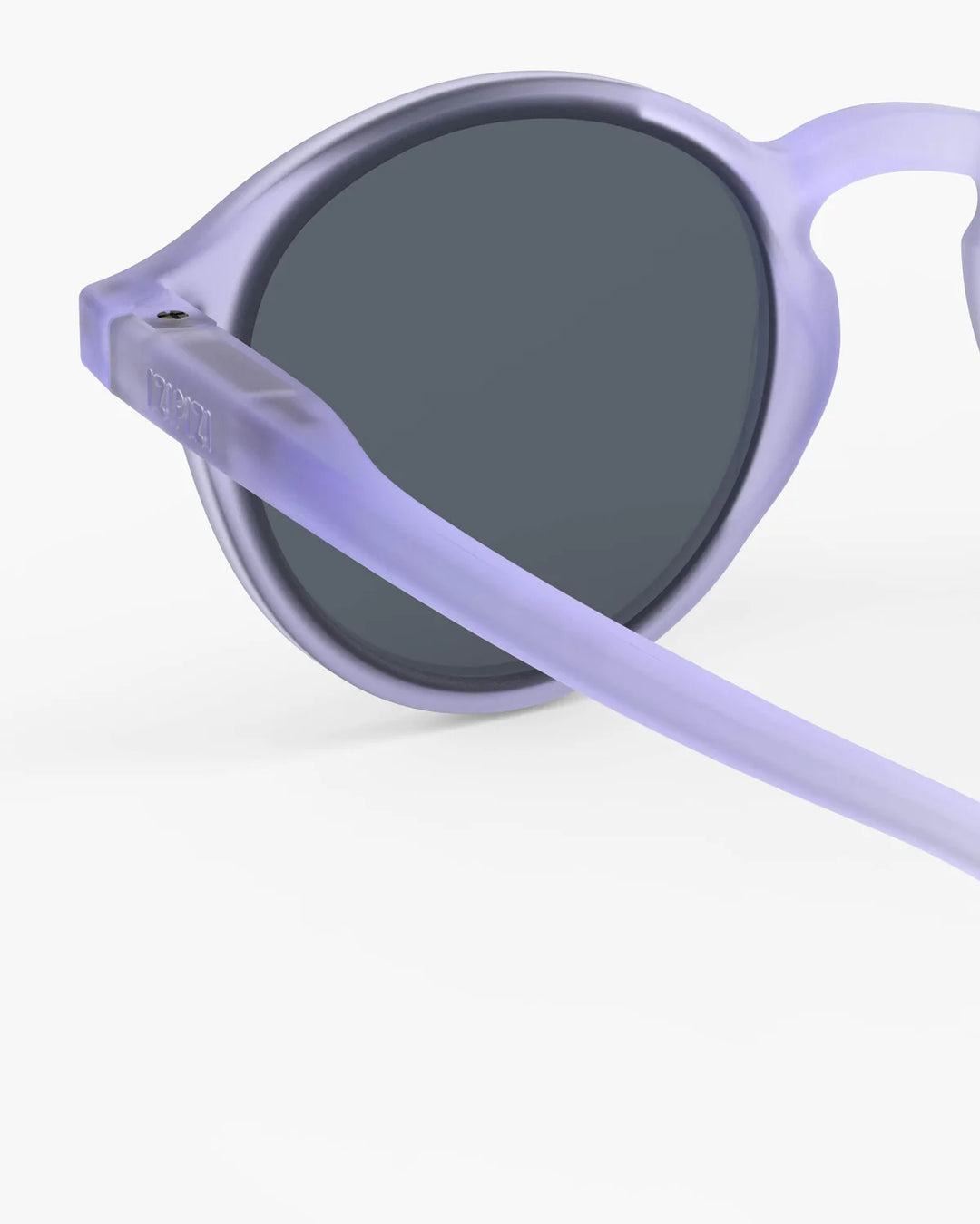 IZIPIZI CHILD #D Lavender polarized kids sunglasses with glossy purple pantos frame and grey-green polarized lenses
