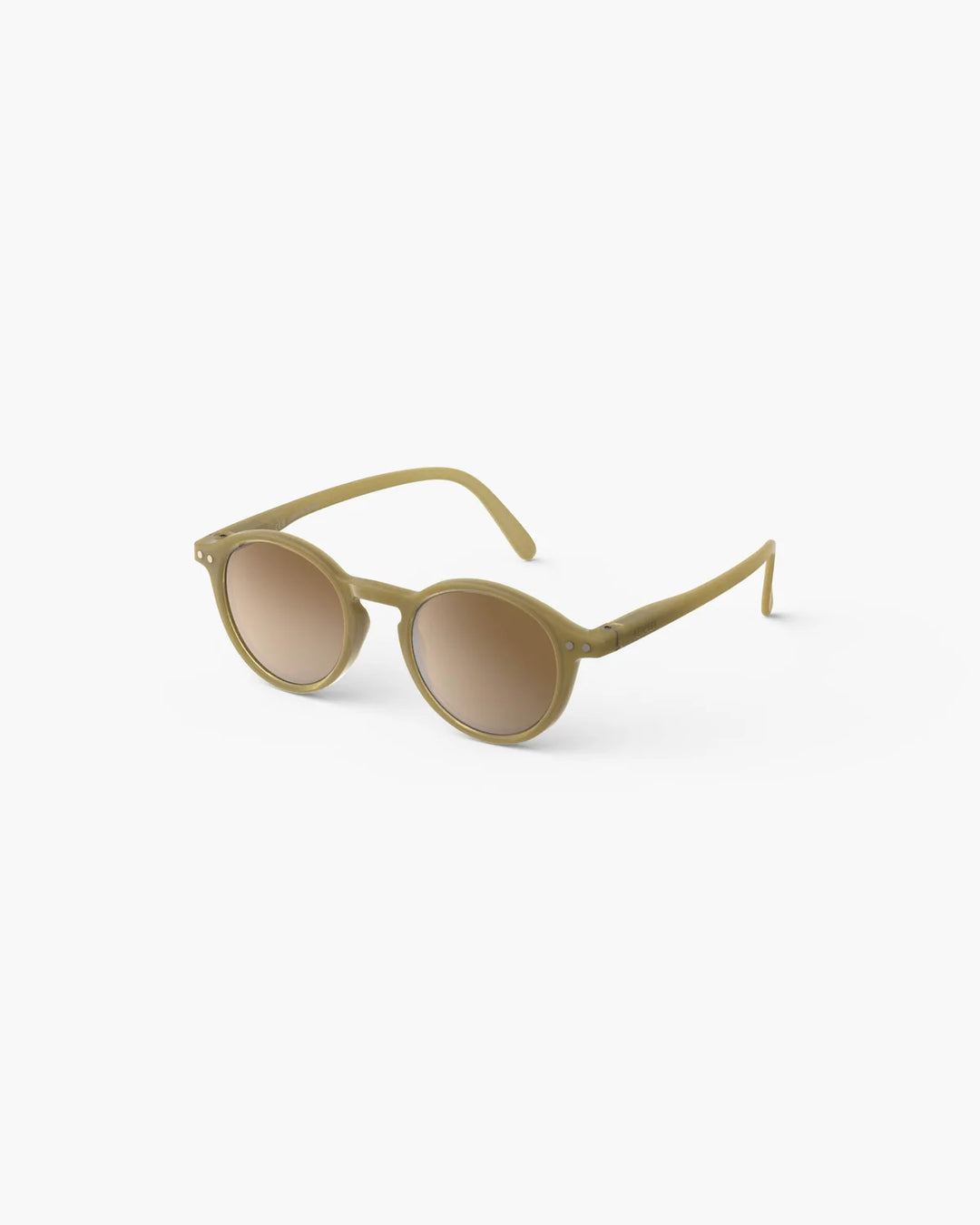 IZIPIZI CHILD #D Olive polarized kids sunglasses with glossy green pantos frame and brown polarized lenses