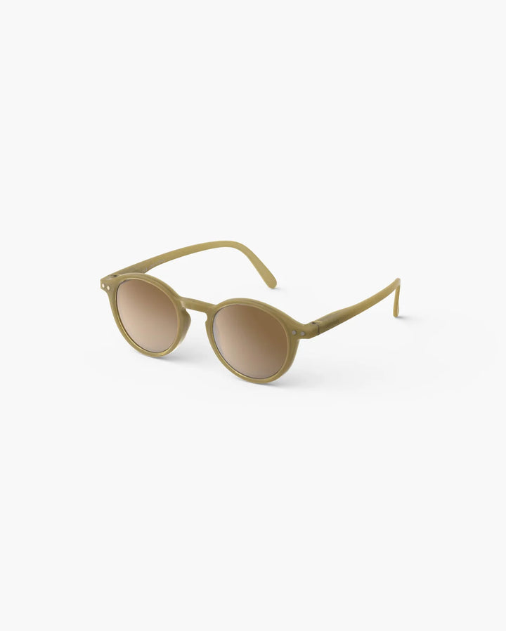 IZIPIZI CHILD #D Olive polarized kids sunglasses with glossy green pantos frame and brown polarized lenses