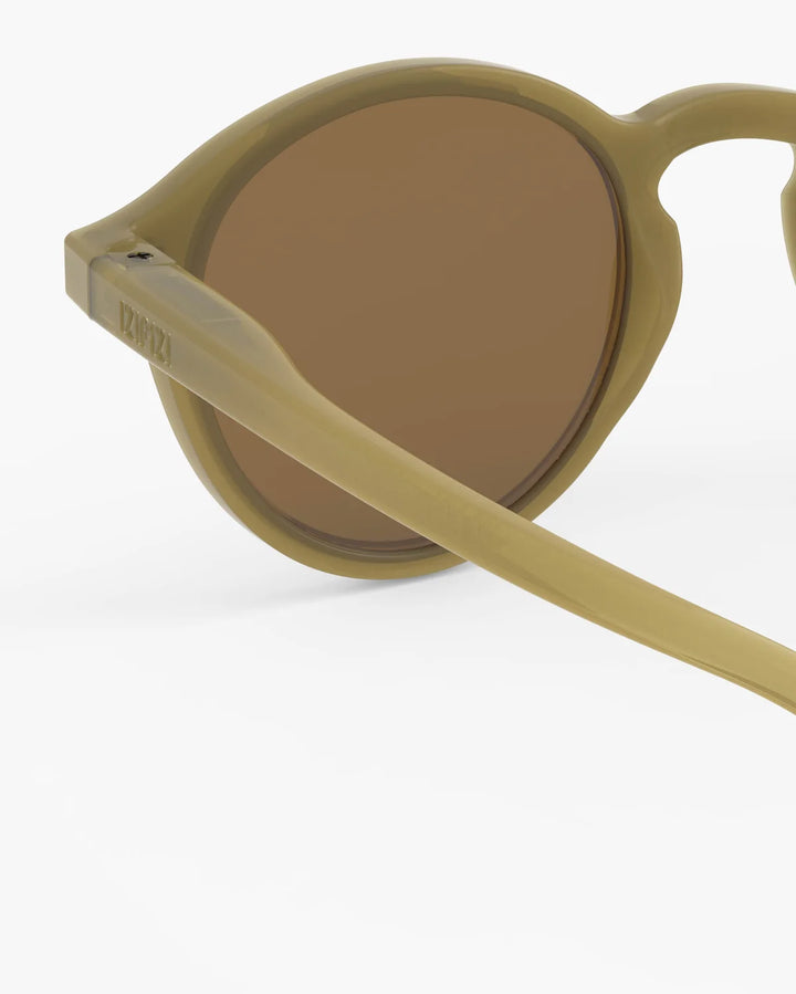 IZIPIZI CHILD #D Olive polarized kids sunglasses with glossy green pantos frame and brown polarized lenses