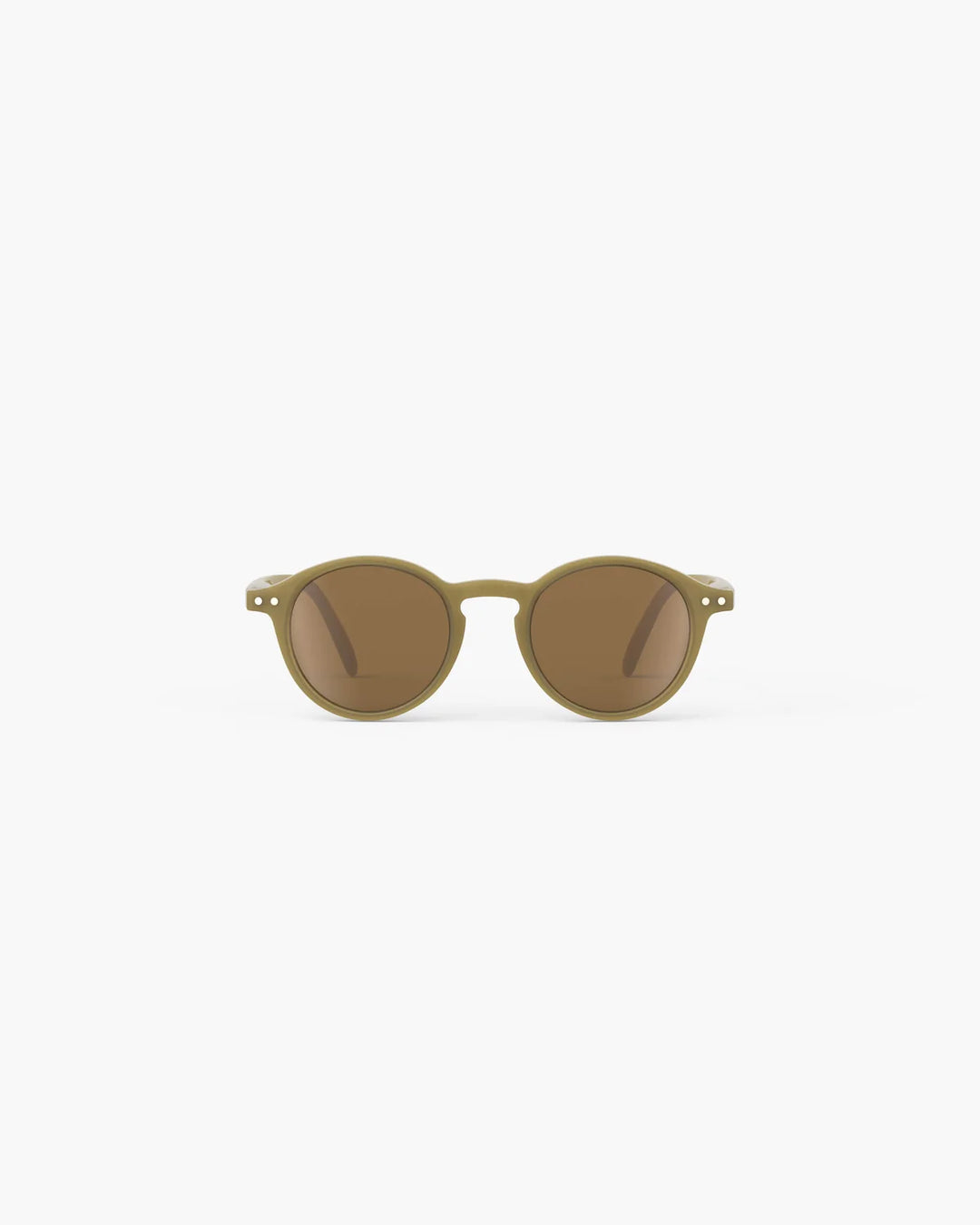 IZIPIZI CHILD #D Olive polarized kids sunglasses with glossy green pantos frame and brown polarized lenses