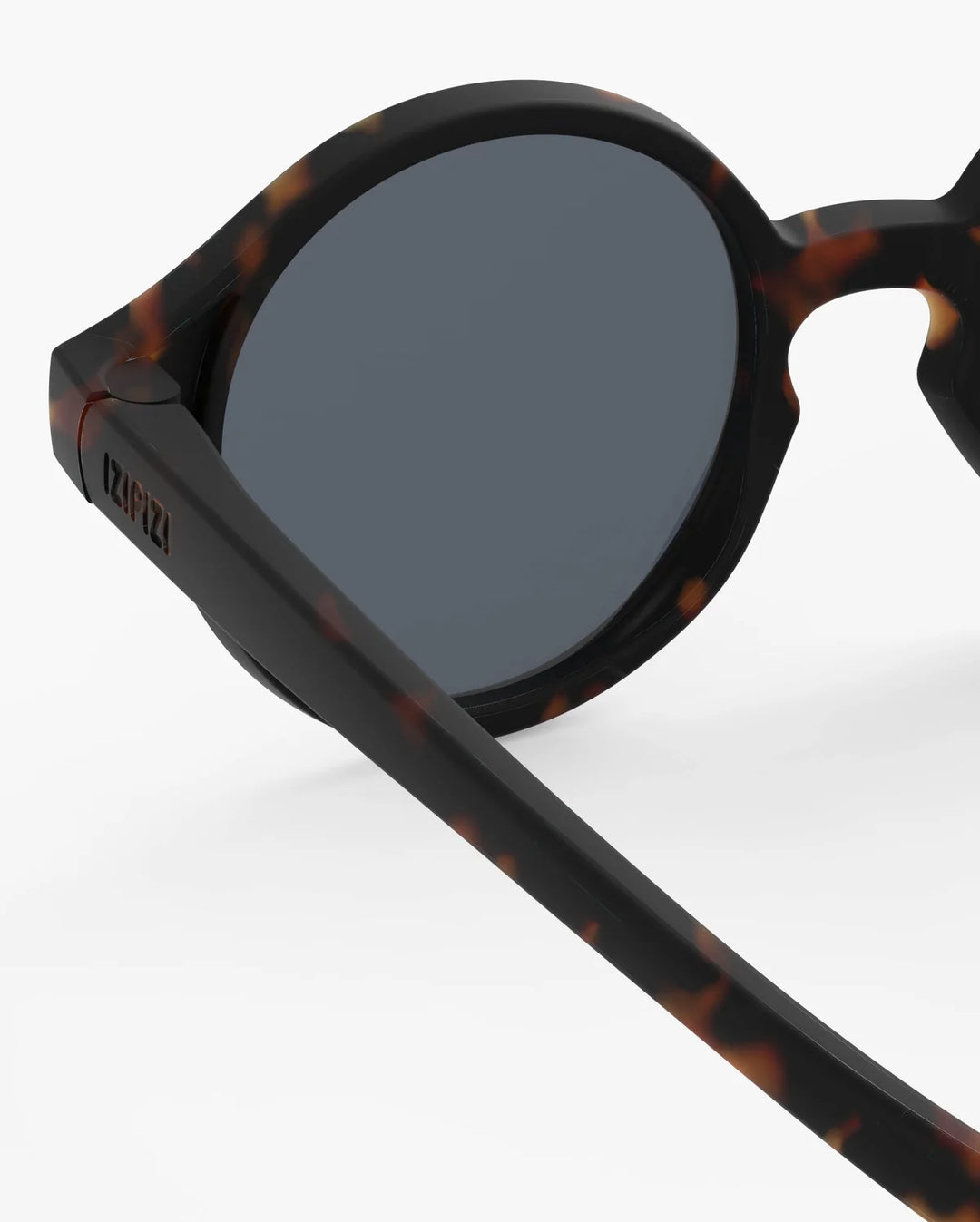 IZIPIZI BABY #D Tortoise polarized baby sunglasses with matte tortoiseshell frame, grey lenses and 100% UV protection
