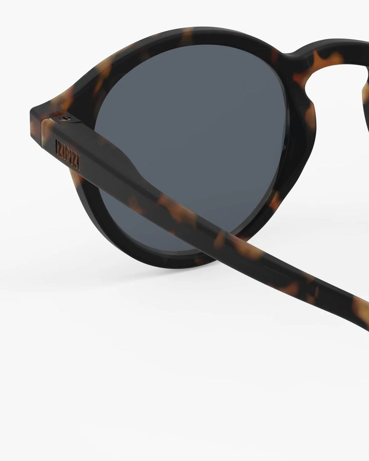 IZIPIZI CHILD #D Tortoise polarized kids sunglasses with amber-brown Soft Touch frame and grey-green polarized lenses