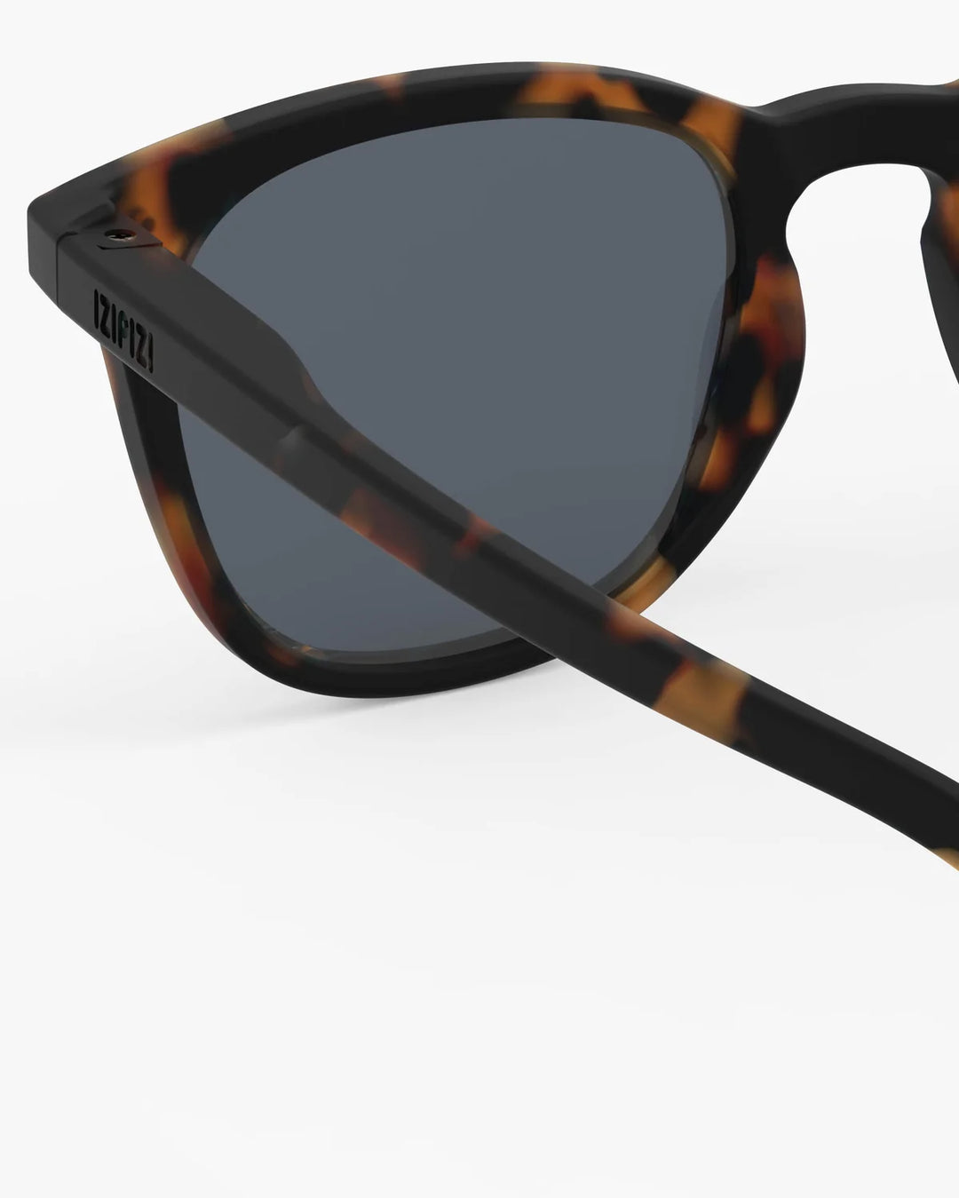 IZIPIZI CHILD #E Tortoise polarized kids sunglasses with Soft Touch rectangular frame and grey-green polarized lenses