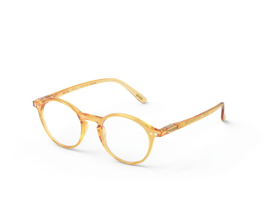 Izipizi reading glasses shape D in Golden Canyon with round iconic frame