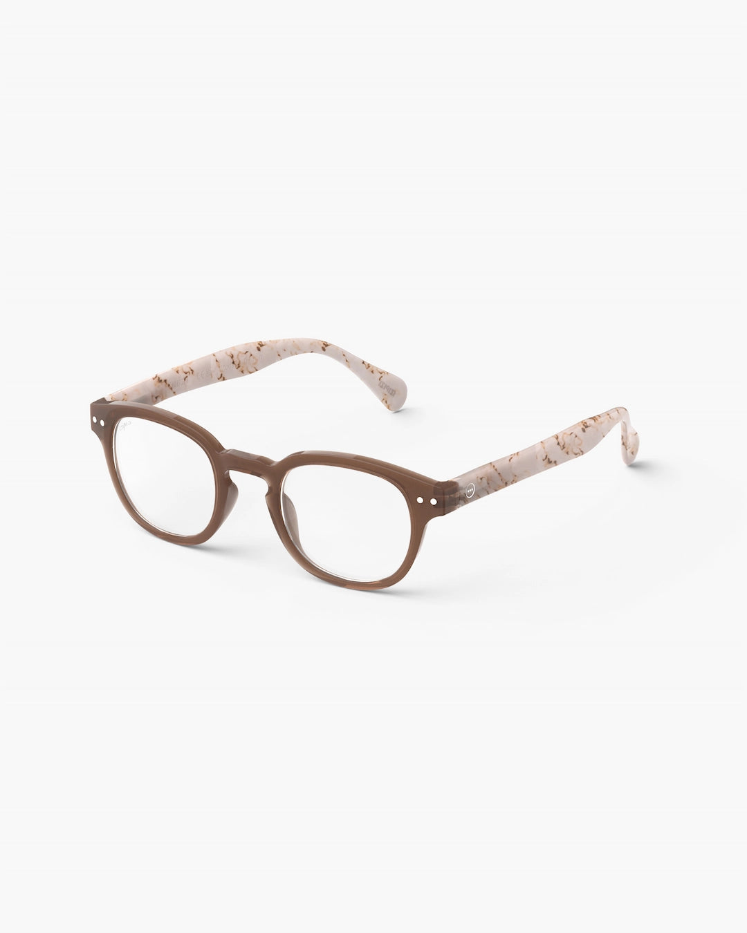 Reading Glasses #C The Retro - Light Marble - نظارات