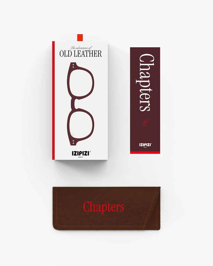 Reading Glasses #C The Retro - Old Leather - نظارات