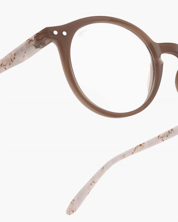 Reading Glasses #D The Iconic - Light Marble - نظارات