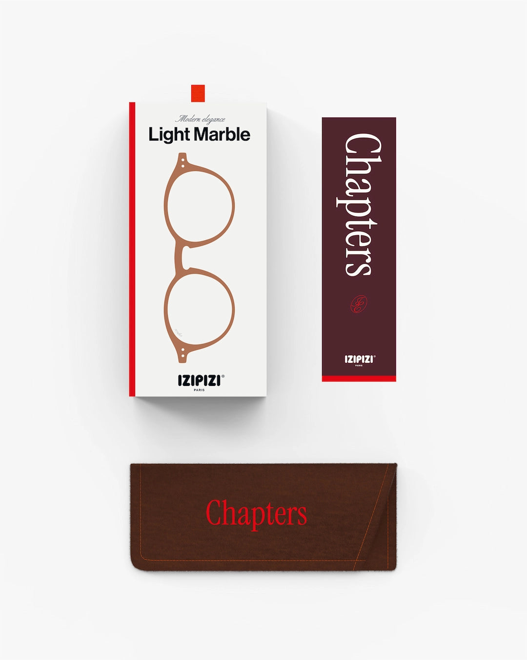 Reading Glasses #D The Iconic - Light Marble - نظارات