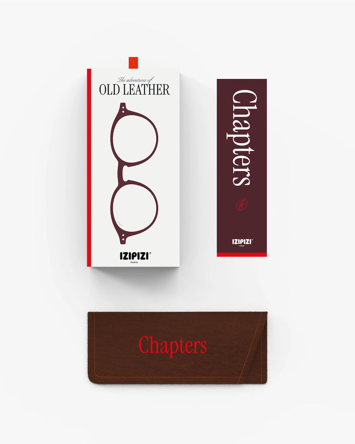 Reading Glasses #D The Iconic - Old Leather - نظارات