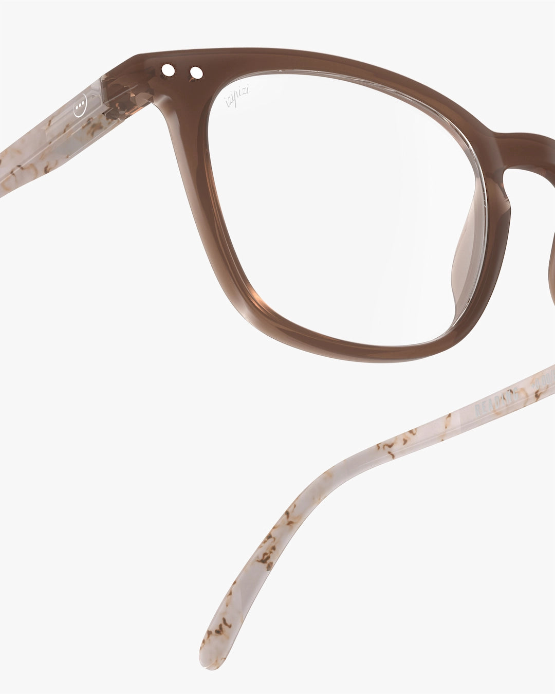 Reading Glasses #E The Trapeze - Light Marble - نظارات