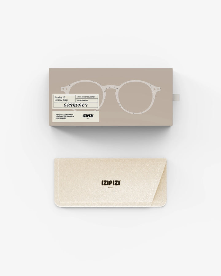 Reading Glasses #D The Iconic - Ceramic Beige - نظارات