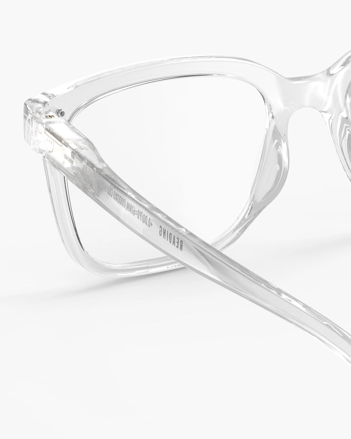 Reading Glasses #L The Big One - Crystal - نظارات