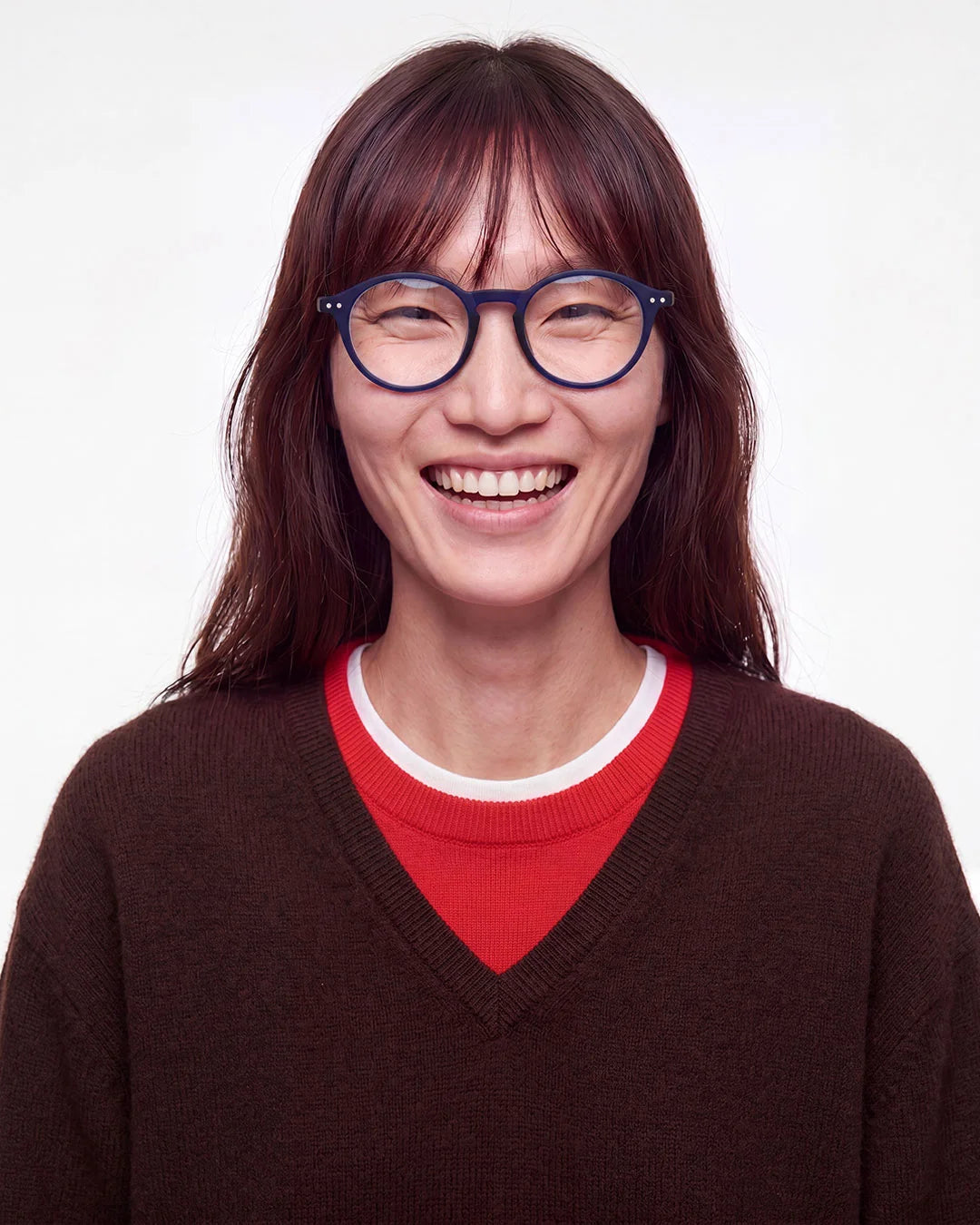 IZIPIZI READING #D Midnight Blue reading glasses with deep navy pantos frame and Soft Touch finish