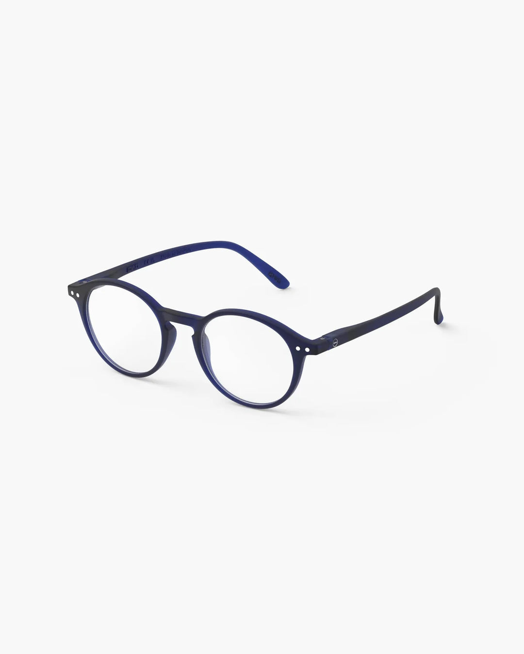 IZIPIZI READING #D Midnight Blue reading glasses with deep navy pantos frame and Soft Touch finish
