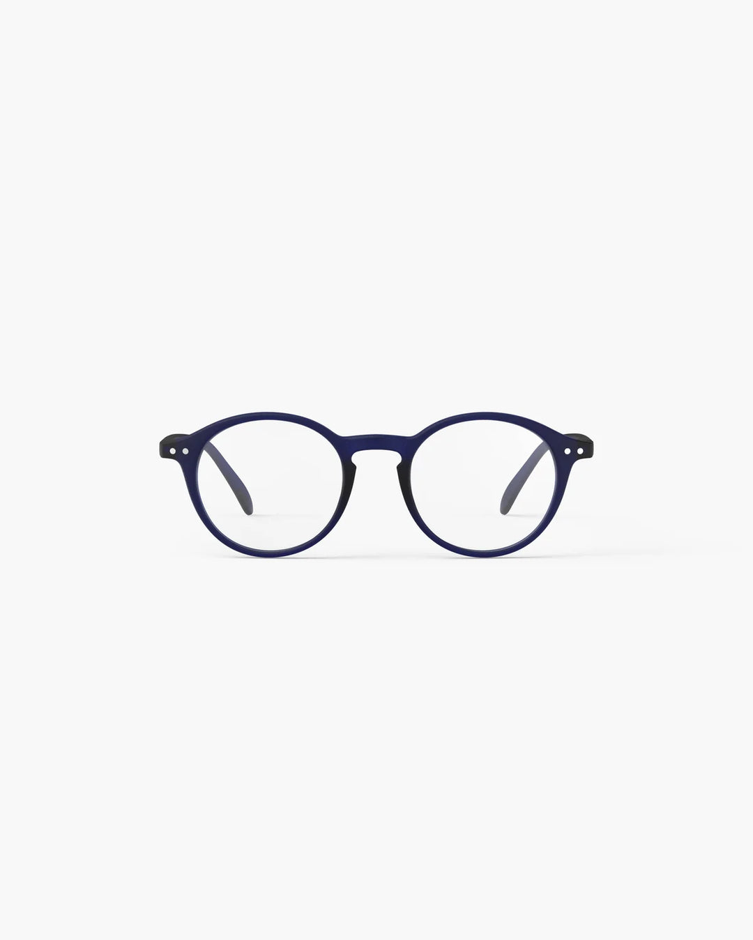 IZIPIZI READING #D Midnight Blue reading glasses with deep navy pantos frame and Soft Touch finish