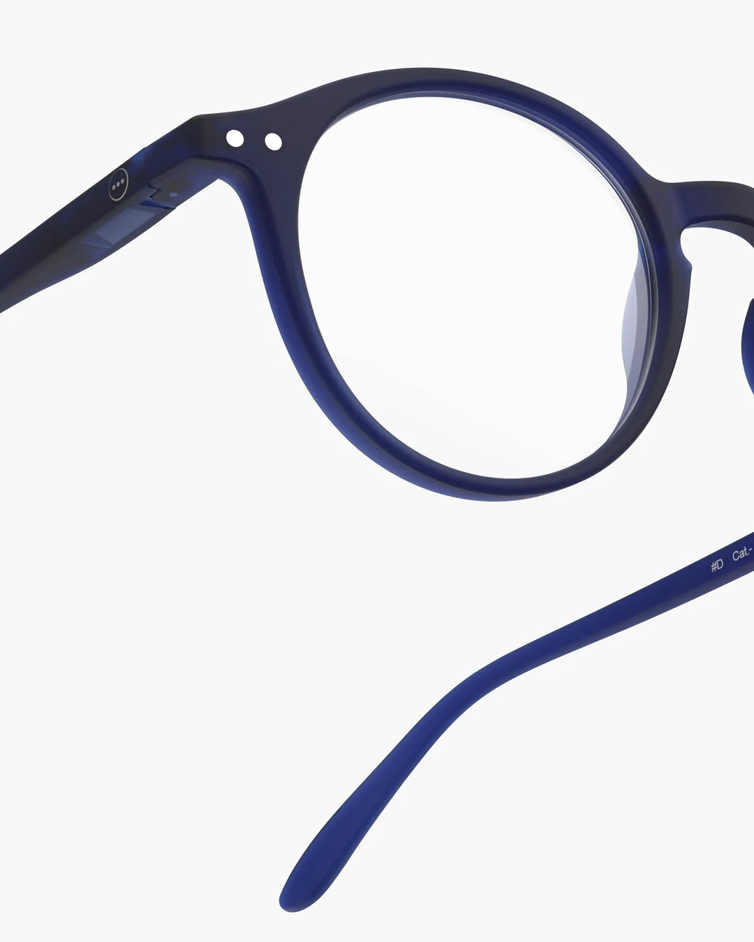 IZIPIZI READING #D Midnight Blue reading glasses with deep navy pantos frame and Soft Touch finish