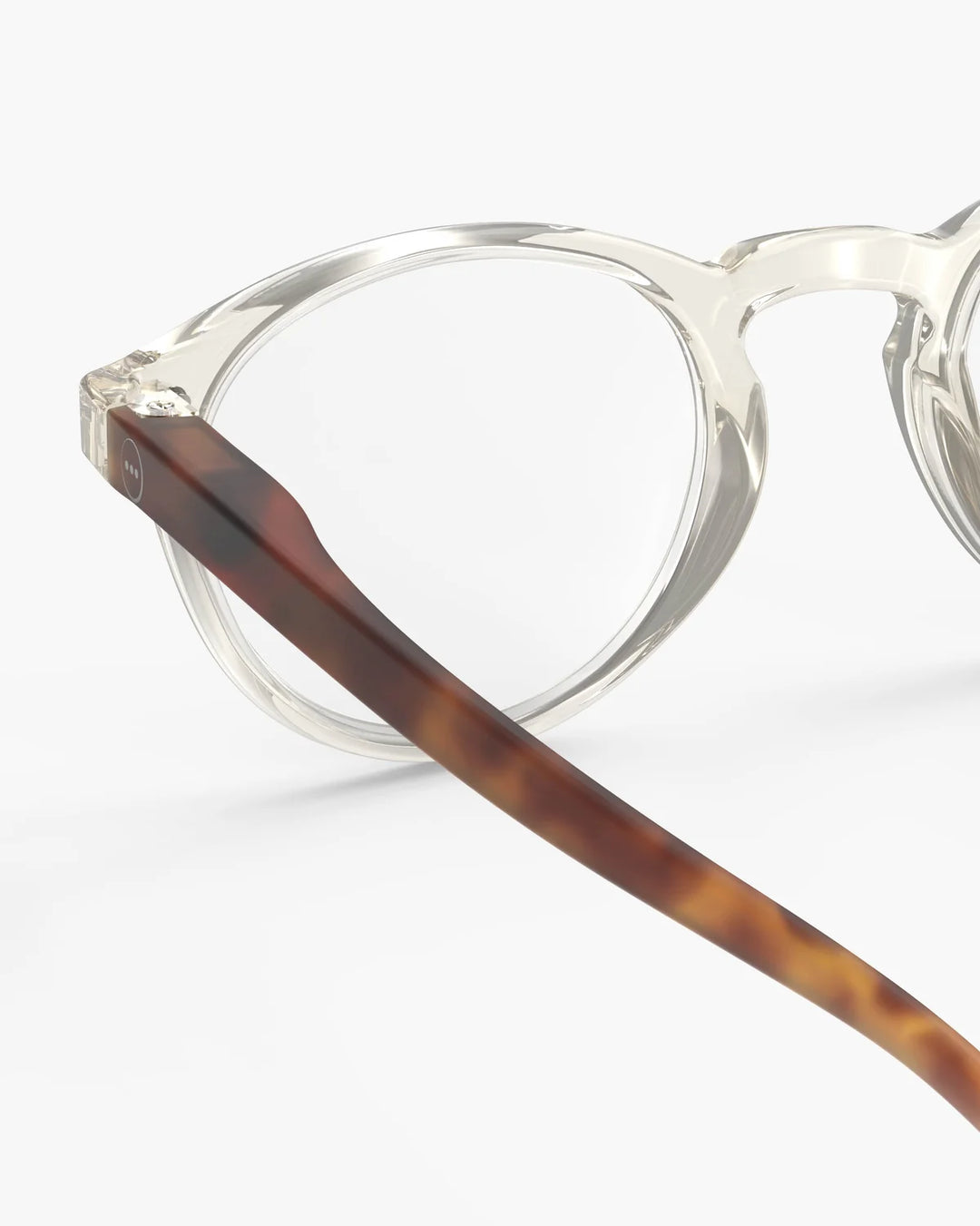 IZIPIZI READING #A Sandstorm reading glasses with champagne nude pantos frame and warm tortoiseshell temples