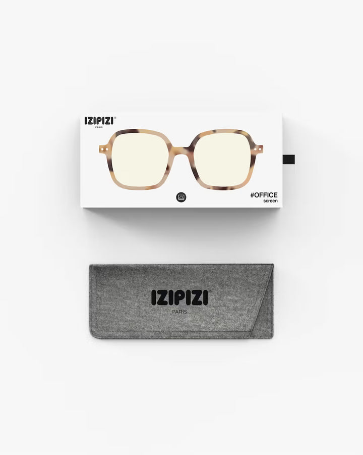 Screen Glasses #OFFICE The Retro - Light Tortoise - نظارات