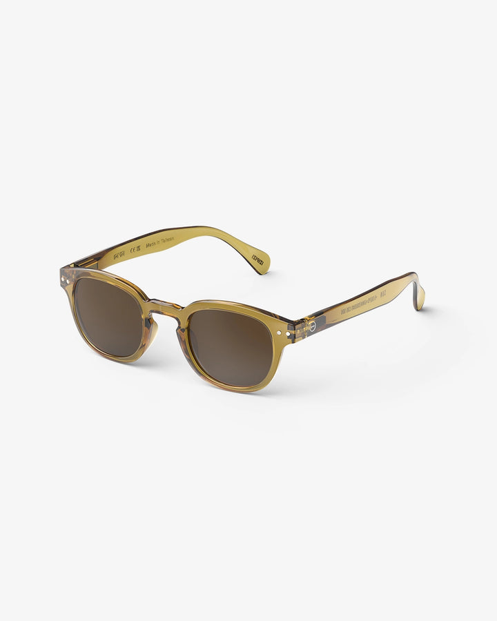 Sun Adult Shape #C The Retro - Golden Green - نظارات