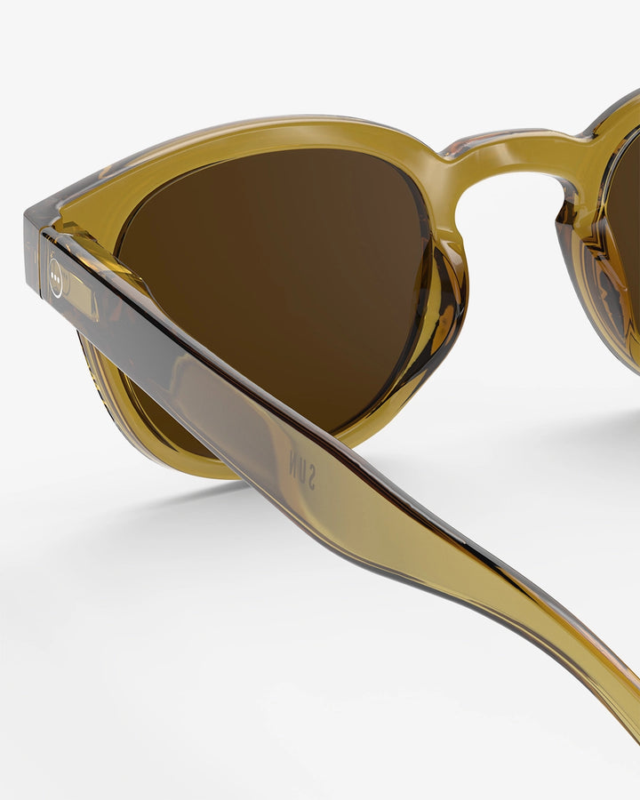 Sun Adult Shape #C The Retro - Golden Green - نظارات