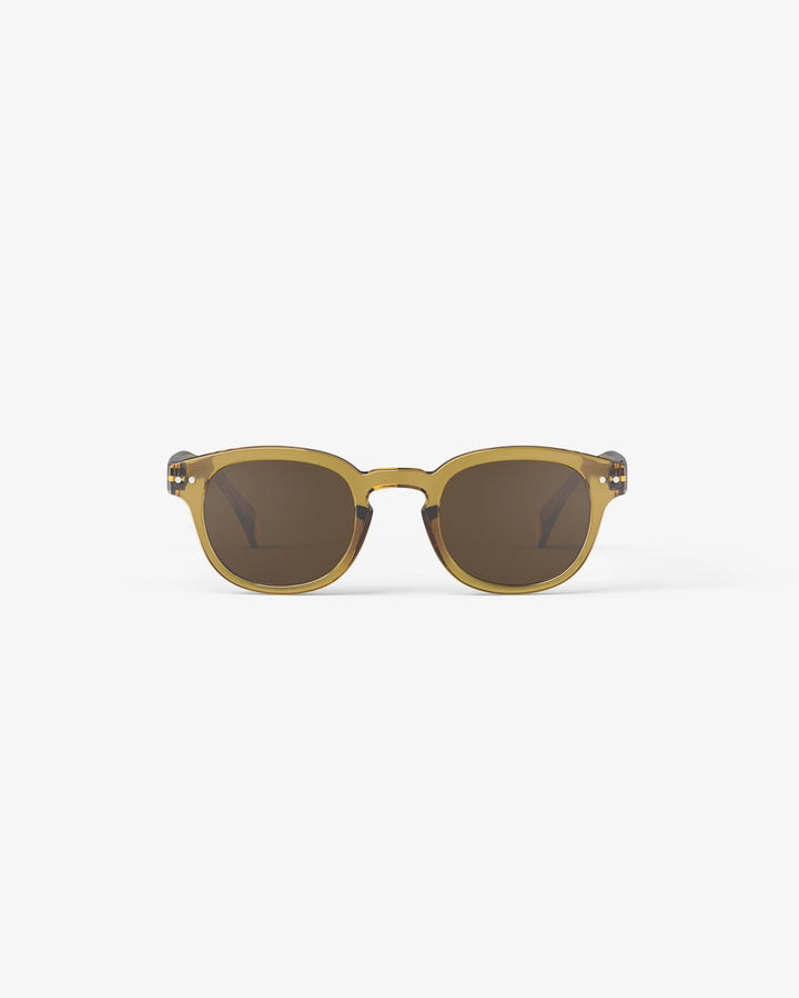 Sun Adult Shape #C The Retro - Golden Green - نظارات