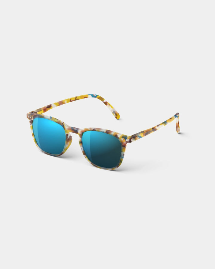 Sun Adult Shape #E The Trapeze - Blue Tortoise Mirror - نظارات