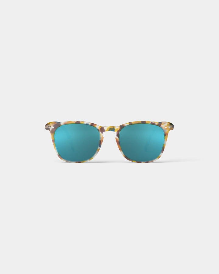 Sun Adult Shape #E The Trapeze - Blue Tortoise Mirror - نظارات