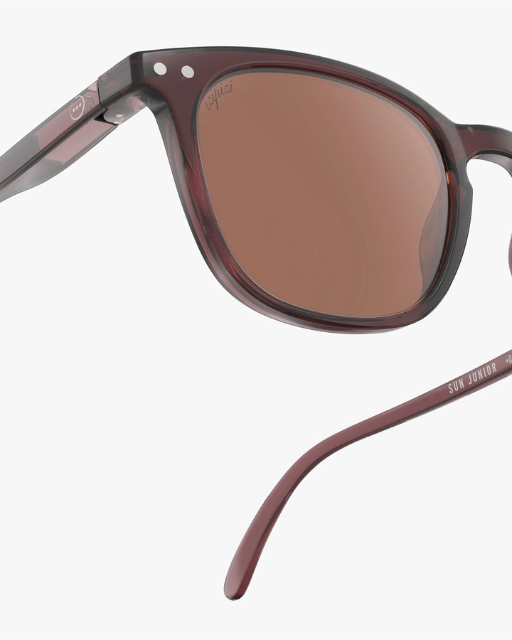 Sun Junior Shape #E The Trapeze - Old Leather - نظارات